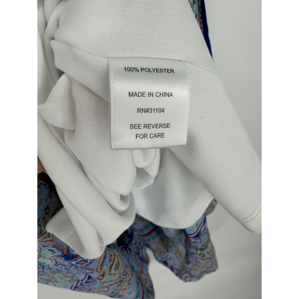 New Directions Womens Dress Large Spring Wedding Guest Boho Flowy Hankerchief - Picture 11 of 12